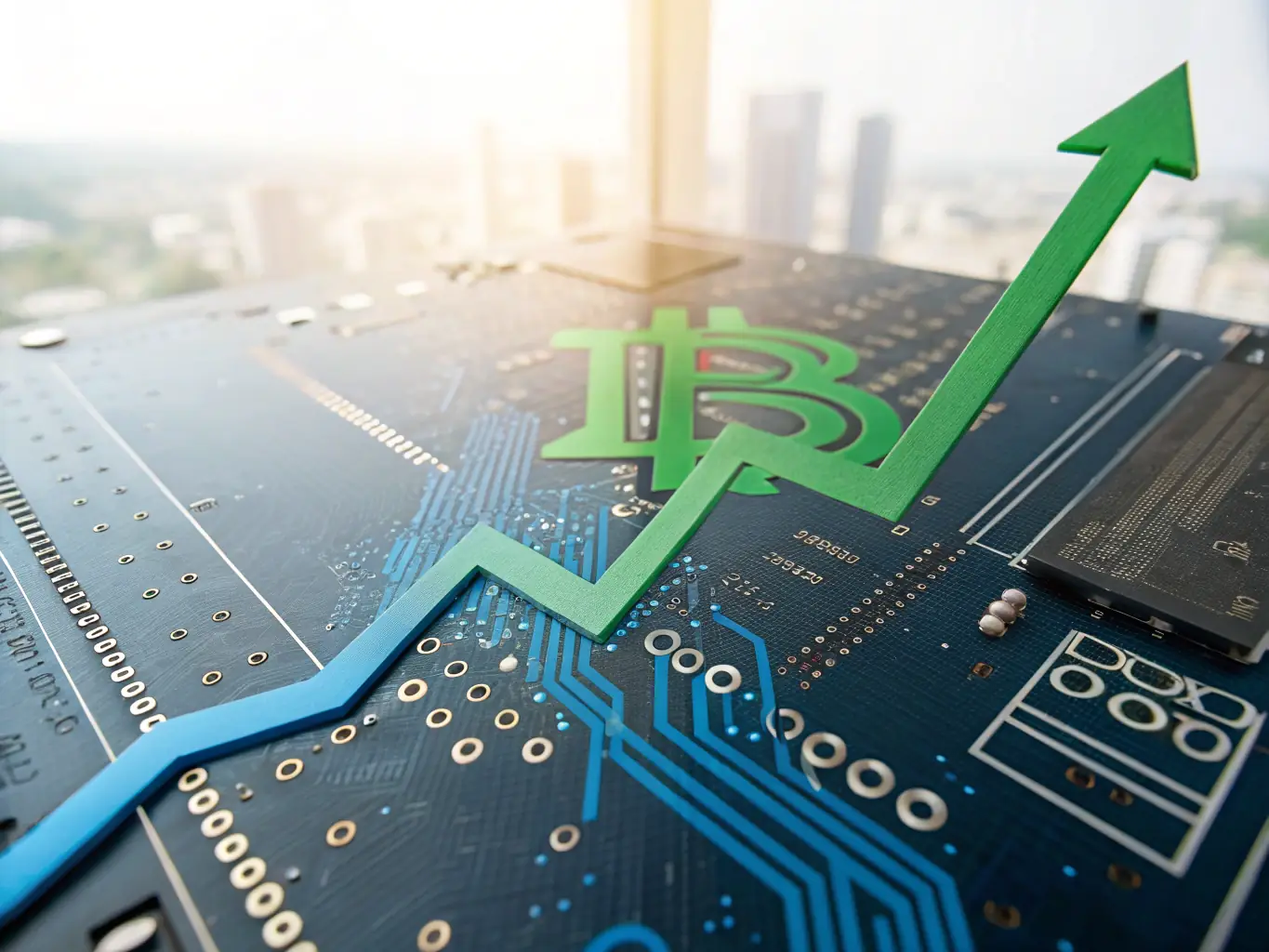 A graph showing the growth of institutional investment in cryptocurrencies, highlighting the increasing acceptance and adoption by traditional financial institutions.